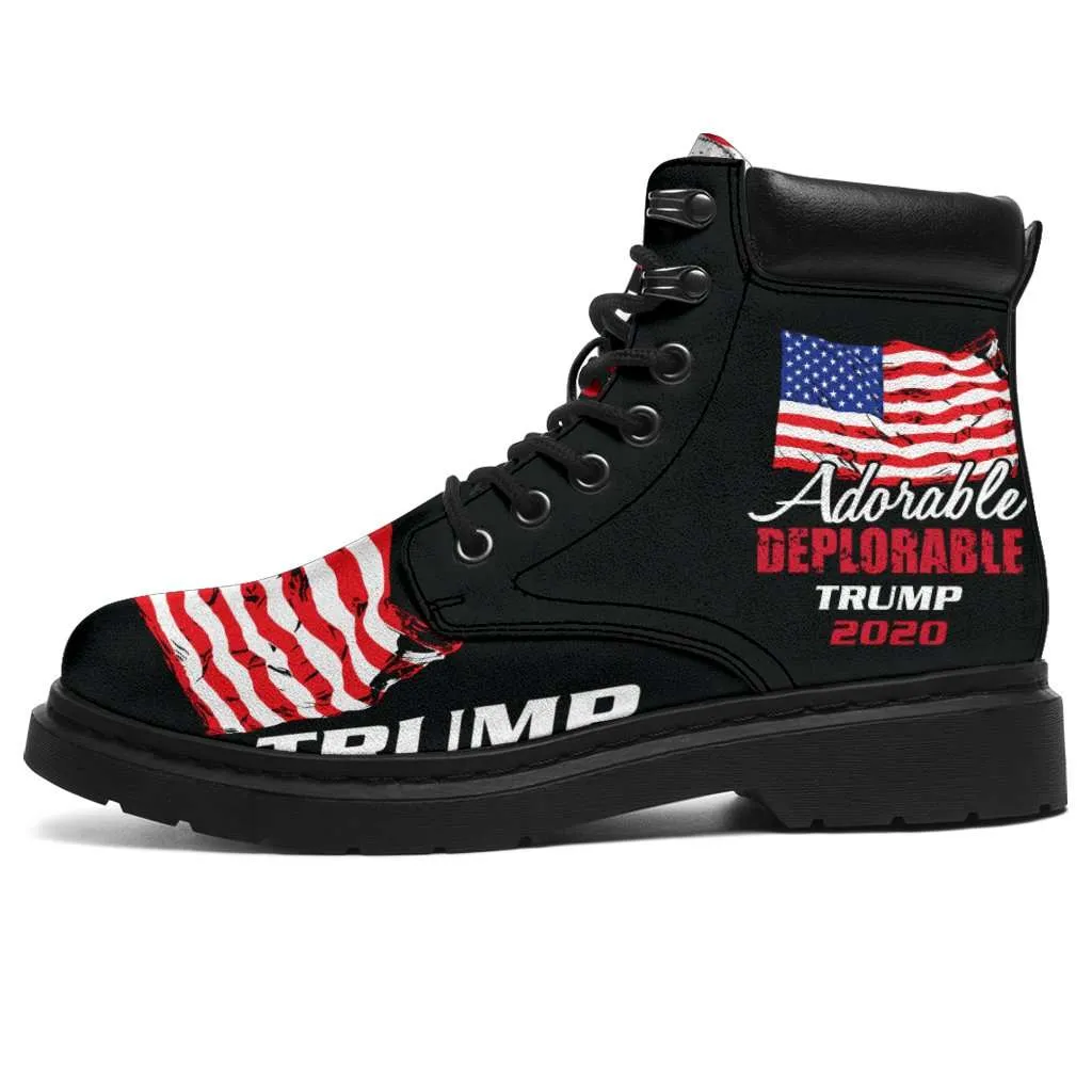 Adorable Deplorable Trump 2020 All-Season Lace-up Boots