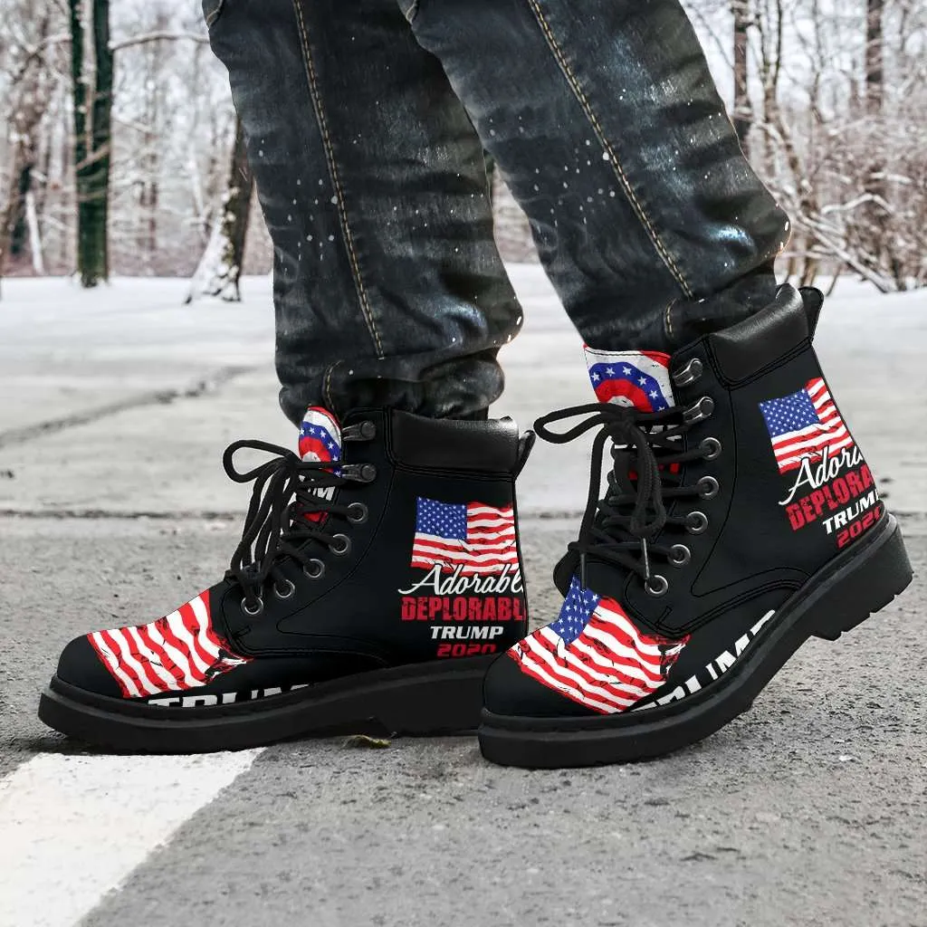 Adorable Deplorable Trump 2020 All-Season Lace-up Boots