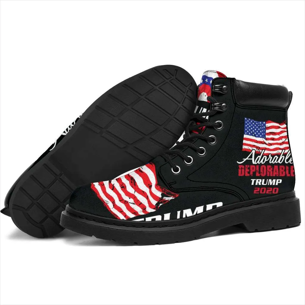 Adorable Deplorable Trump 2020 All-Season Lace-up Boots