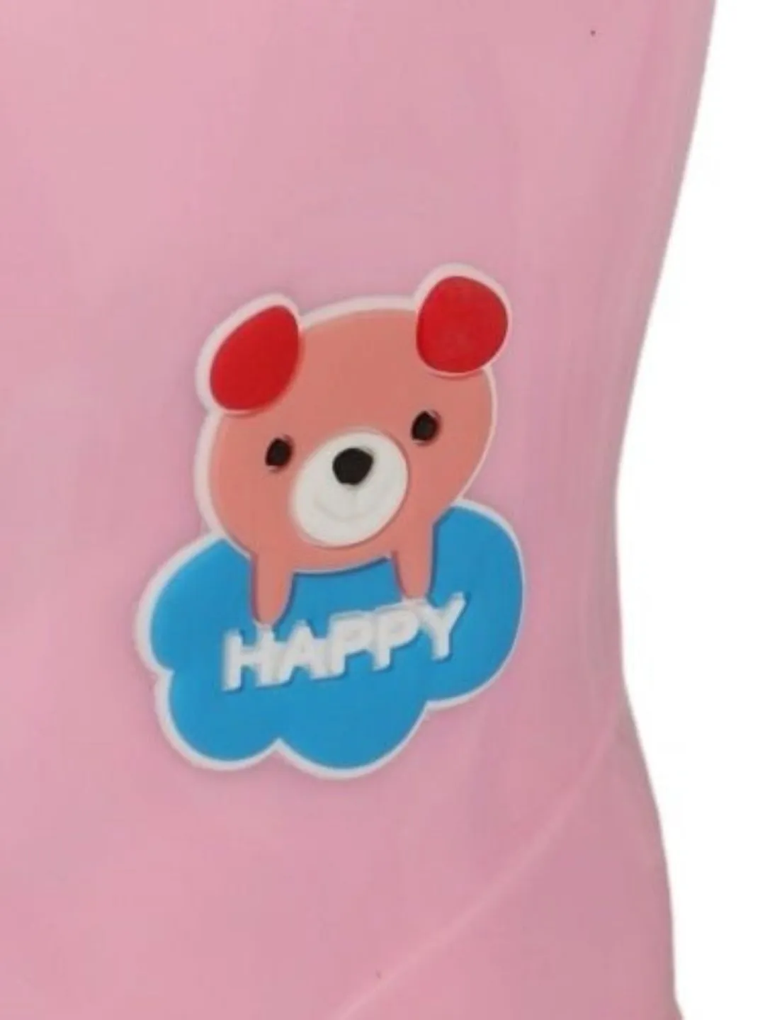 Adorable Pink Bear Themed Rain Boots For Girls