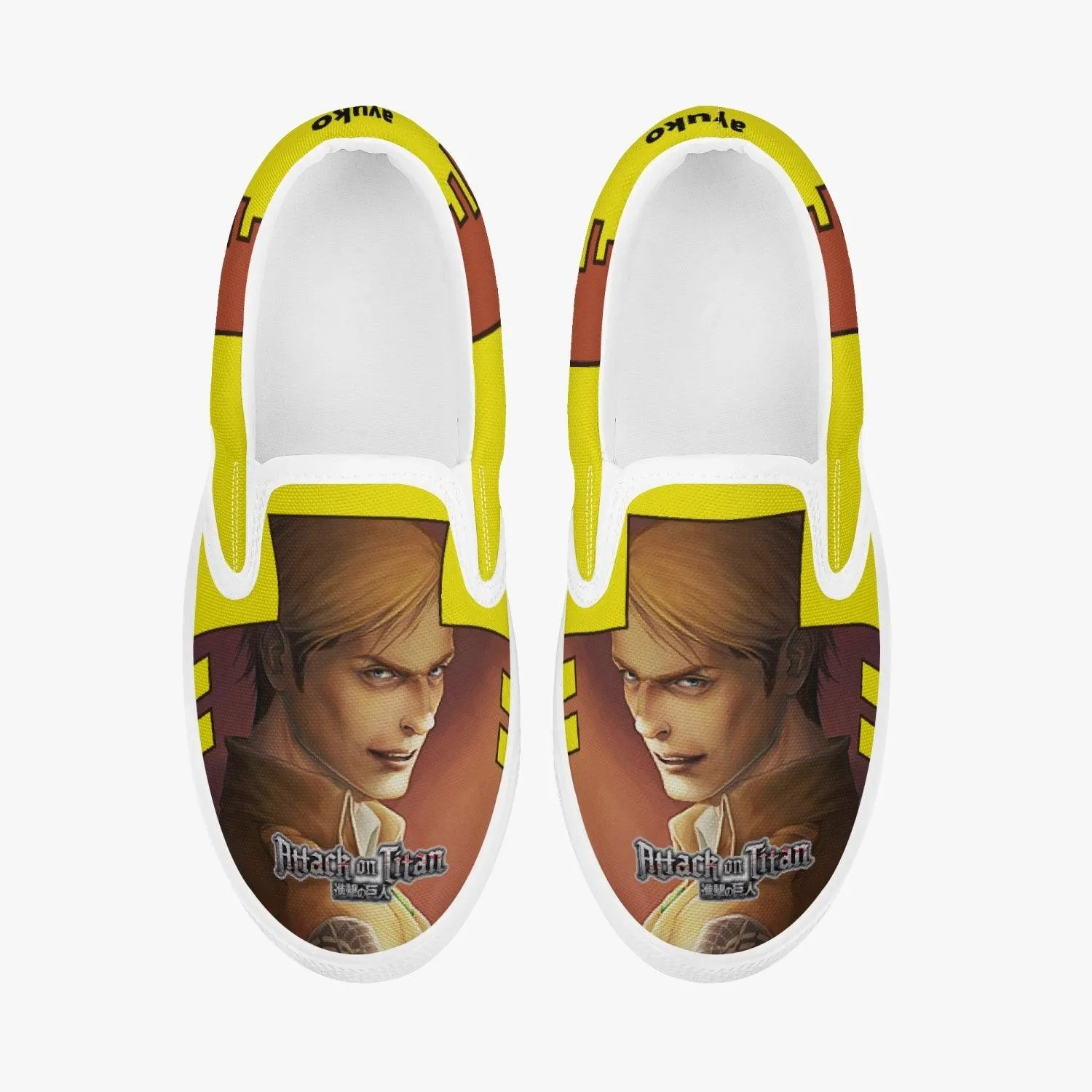 Attack On Titan Erwin Smith Kids Slipons Anime Shoes