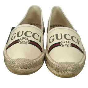 Gucci Women's Espadrilles Shoes Sylvie Web Stripes Print Logo Monogram
