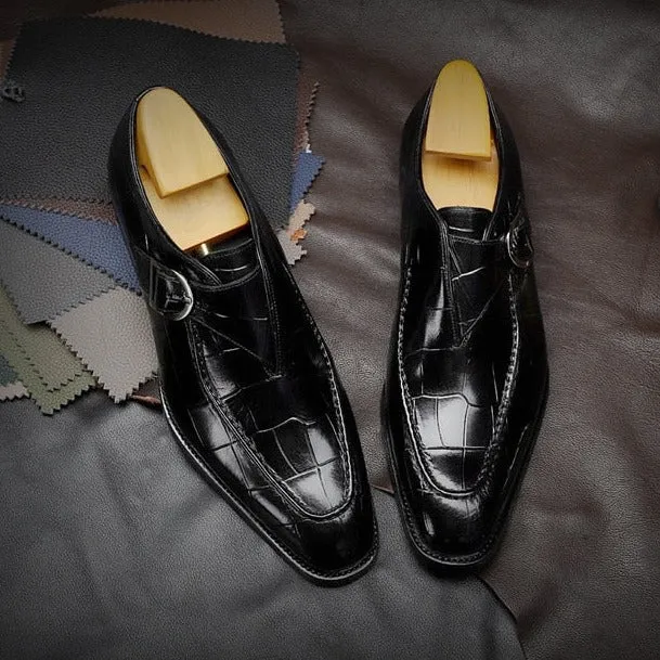 Luxalon Crocodile Monk Footwear