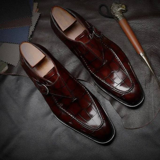 Luxalon Crocodile Monk Footwear
