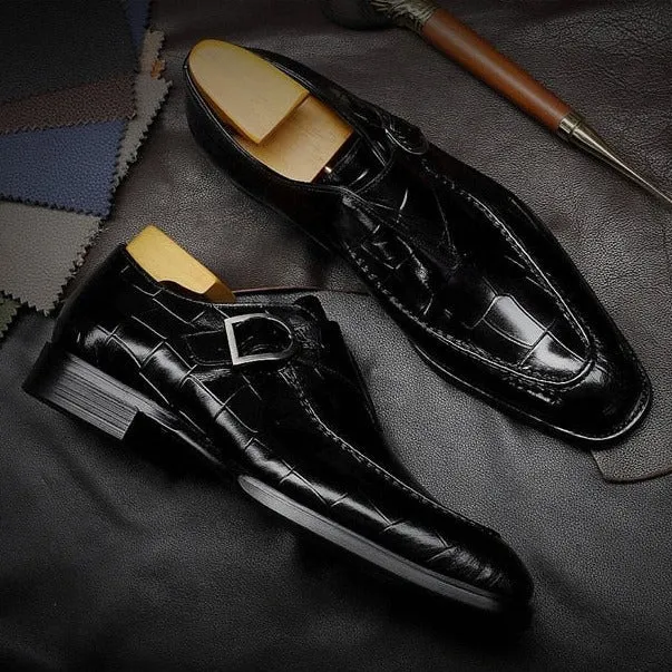 Luxalon Crocodile Monk Footwear