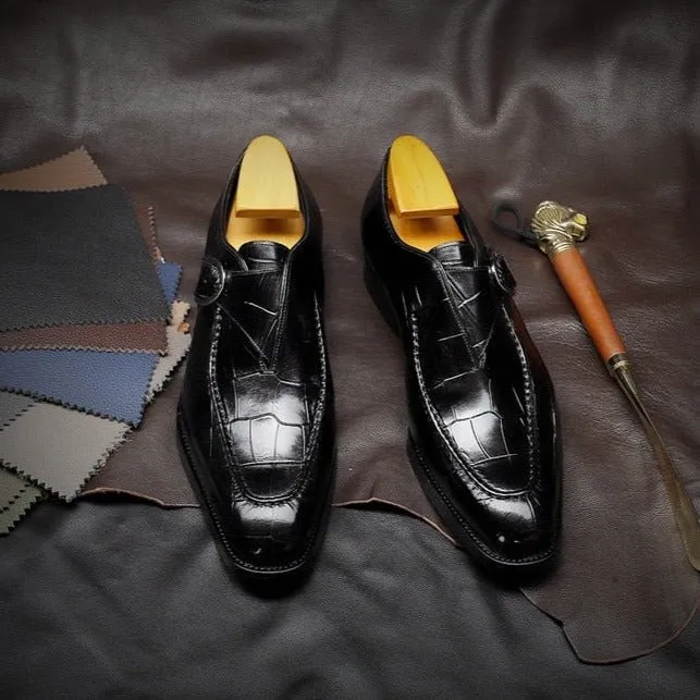 Luxalon Crocodile Monk Footwear