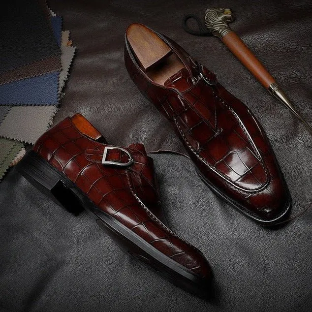Luxalon Crocodile Monk Footwear