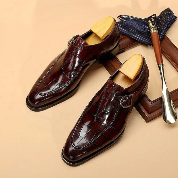 Luxalon Crocodile Monk Footwear