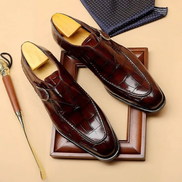 Luxalon Crocodile Monk Footwear