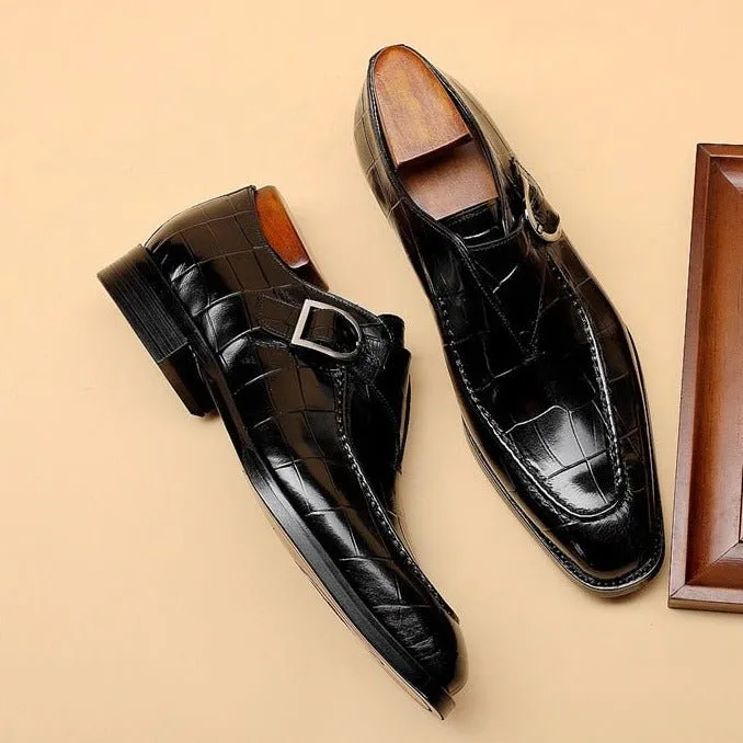 Luxalon Crocodile Monk Footwear