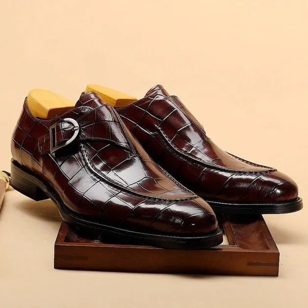 Luxalon Crocodile Monk Footwear