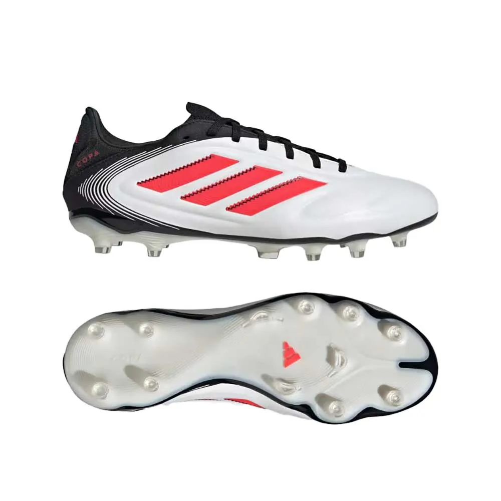 Men's Copa Pure III Pro FG Soccer Cleats - Cloud White/Lucid Red/Core Black - Regular (D)