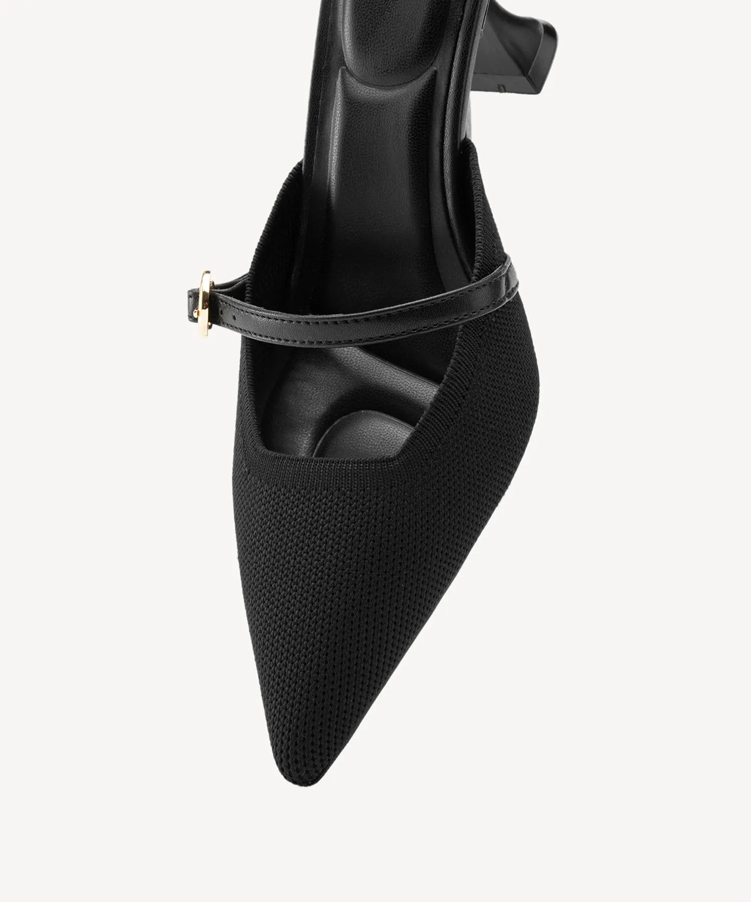 Minimalist Sculpted Pointed Toe Mules