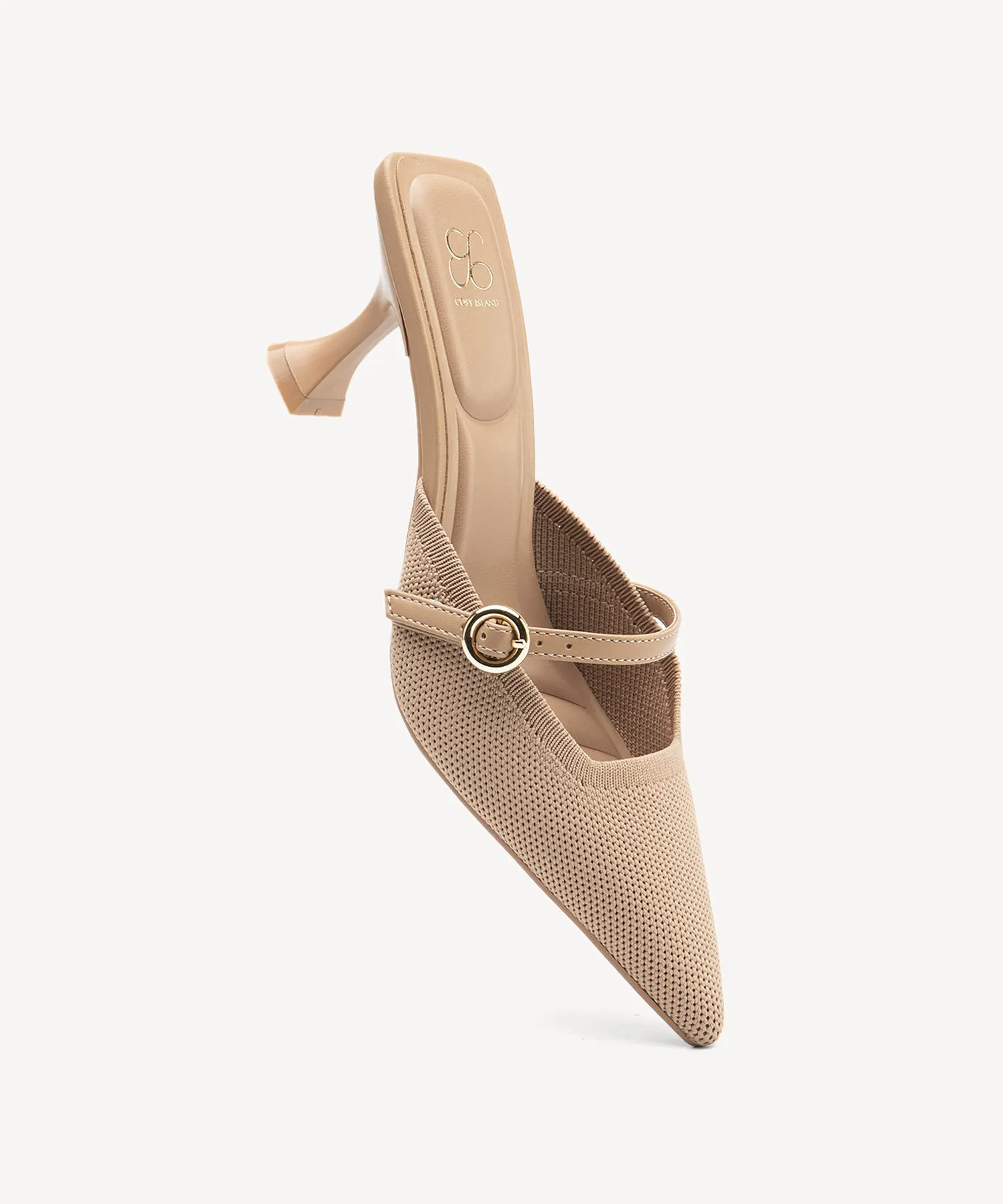Minimalist Sculpted Pointed Toe Mules