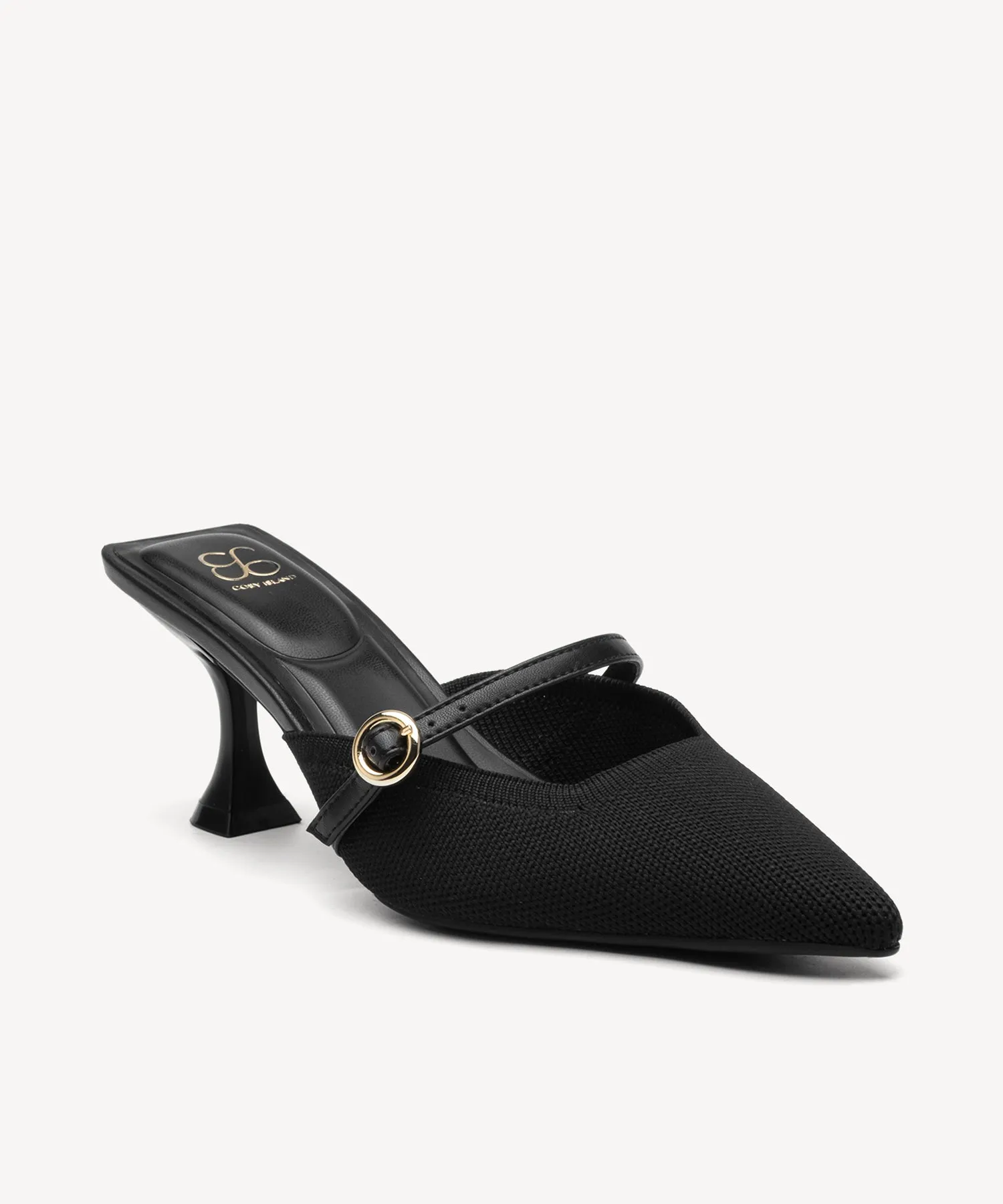 Minimalist Sculpted Pointed Toe Mules