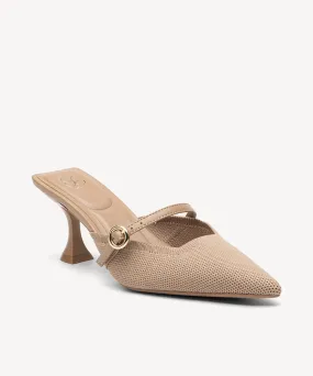 Minimalist Sculpted Pointed Toe Mules