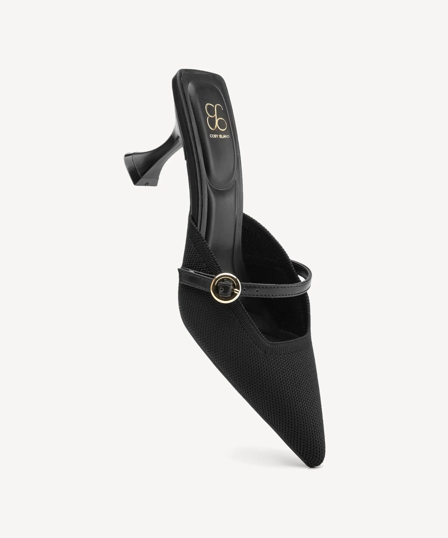 Minimalist Sculpted Pointed Toe Mules