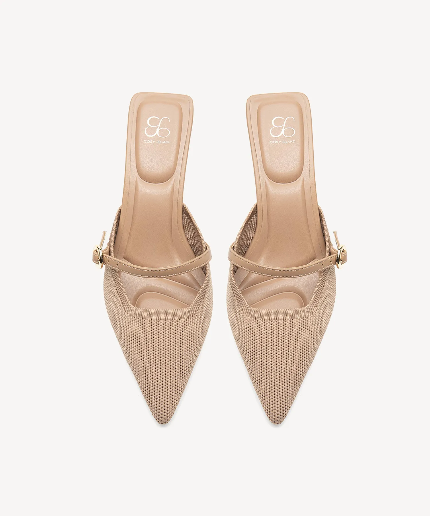 Minimalist Sculpted Pointed Toe Mules