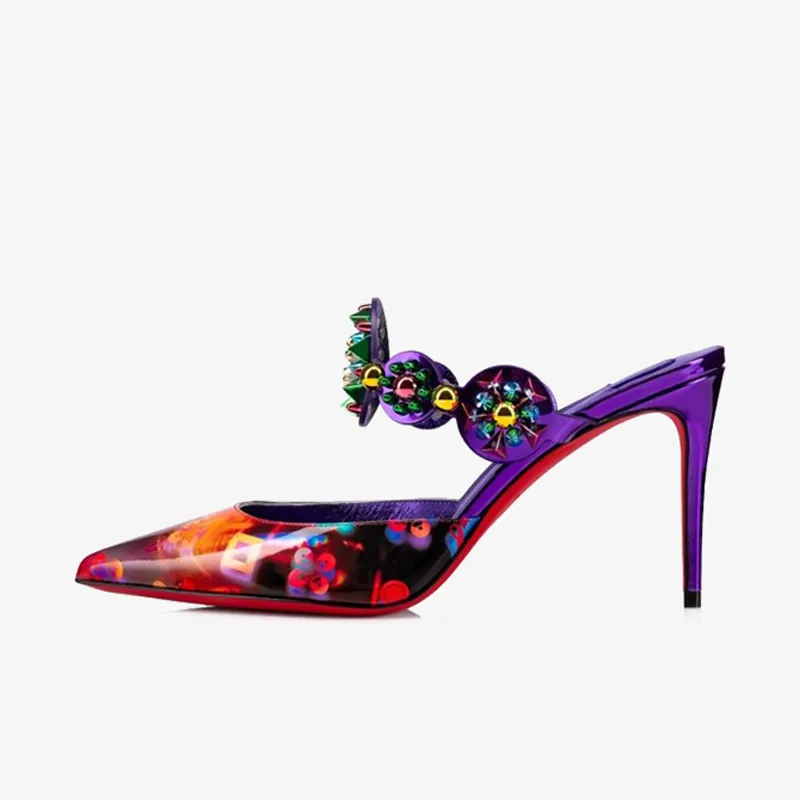 Multicolor Patent Leather Pumps