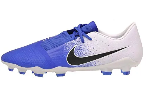 Nike Men's Phantom Venom Pro FG Soccer Cleats - AO8738-104 White/Black/Racer Blue