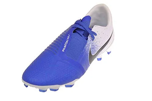 Nike Men's Phantom Venom Pro FG Soccer Cleats - AO8738-104 White/Black/Racer Blue