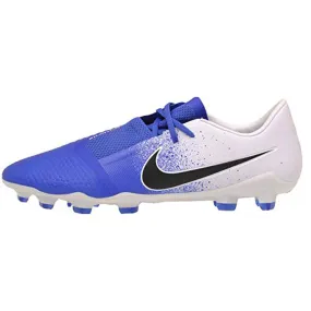 Nike Men's Phantom Venom Pro FG Soccer Cleats - AO8738-104 White/Black/Racer Blue