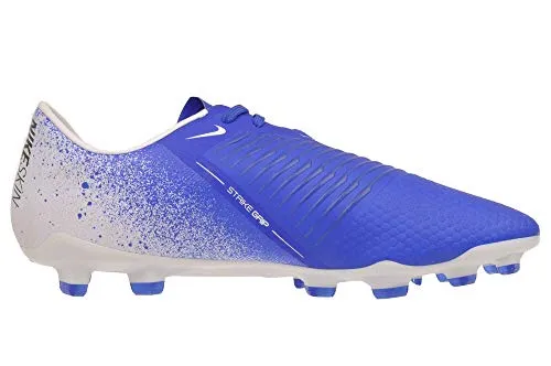Nike Men's Phantom Venom Pro FG Soccer Cleats - AO8738-104 White/Black/Racer Blue