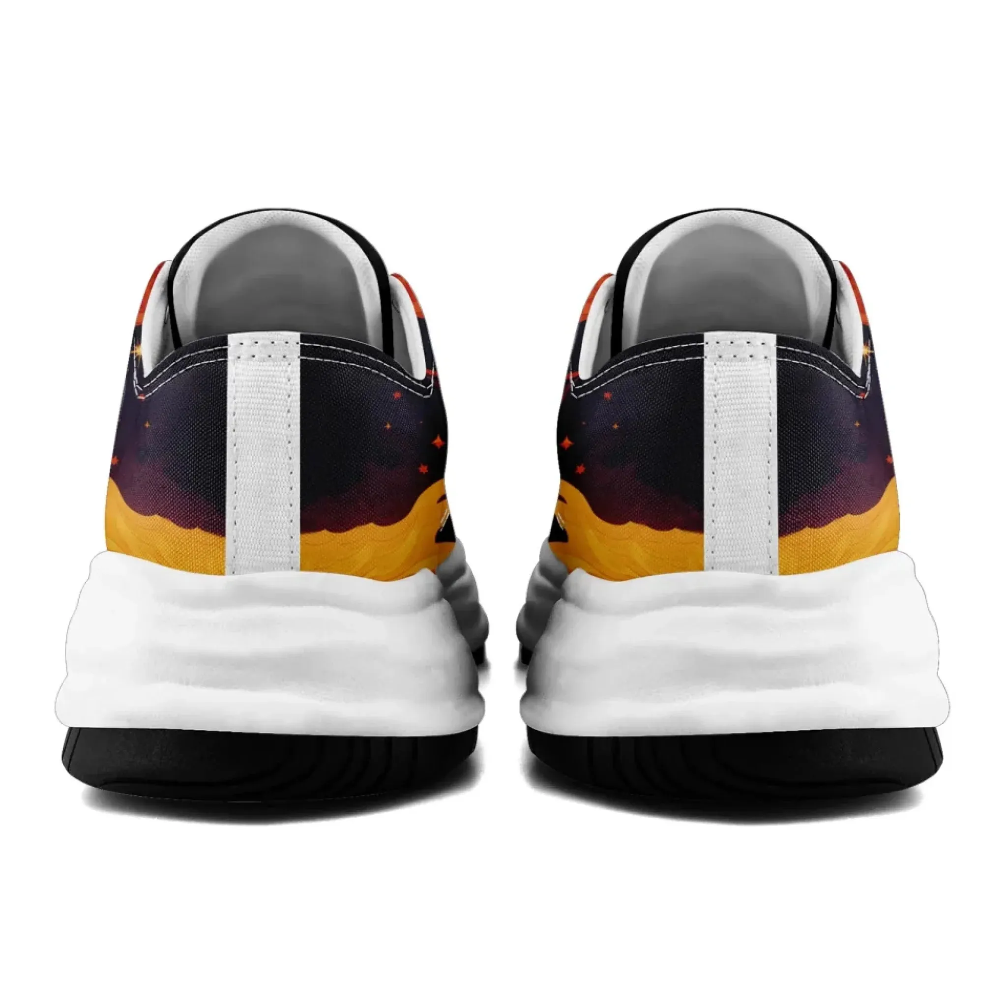 Personalized Sun & Moon Sneakers,Custom Celestial Balance Shoes, Stylish Unisex Shoes