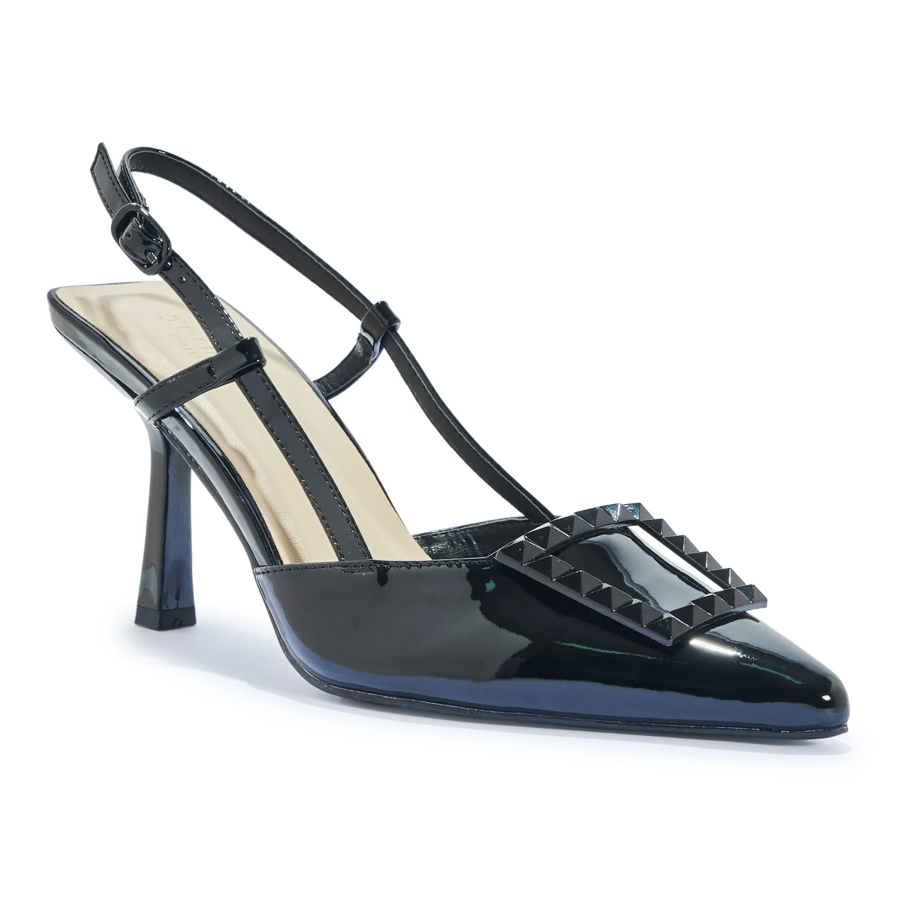 SALADO81 POINTED PATENT SLINGBACK HEEL