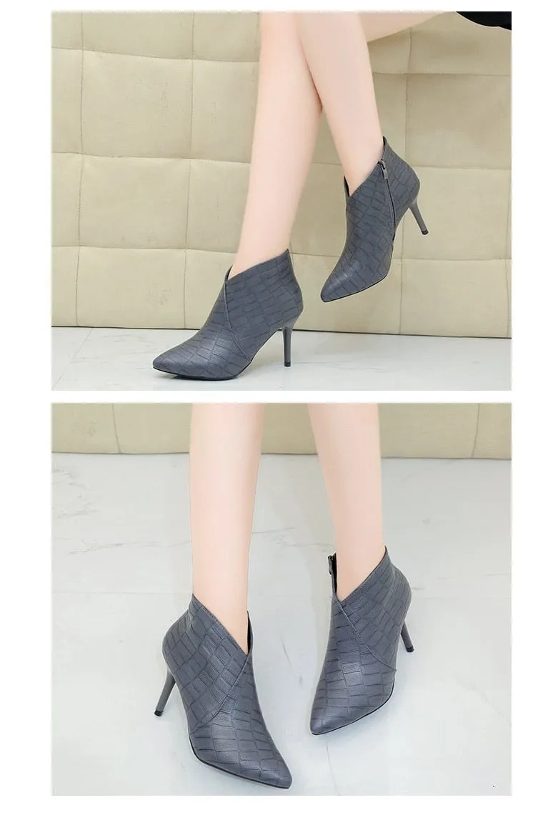 Waterproof High Heel Ankle Boots (2 Styles To Choose From)