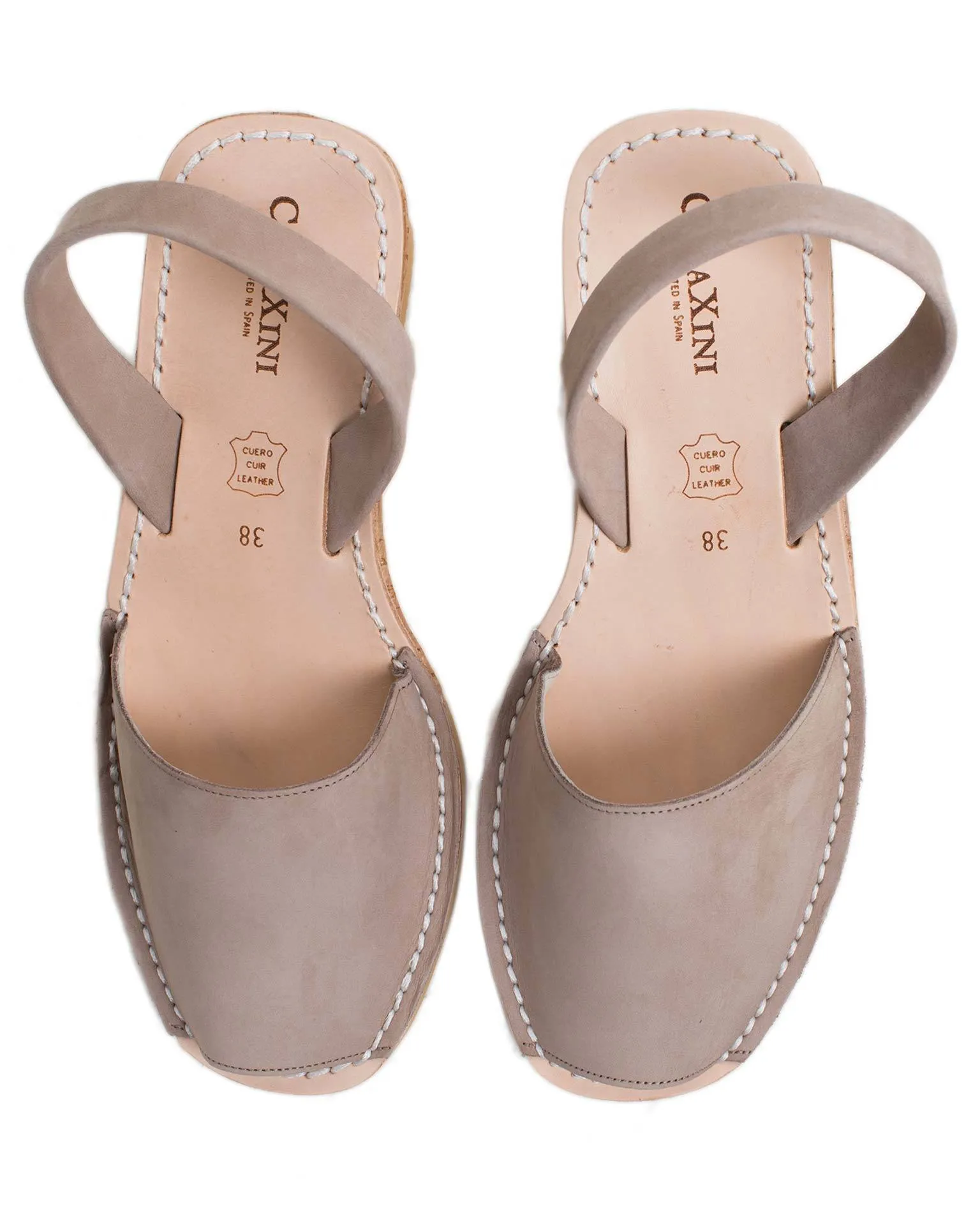 Wedge Sandal in Topo