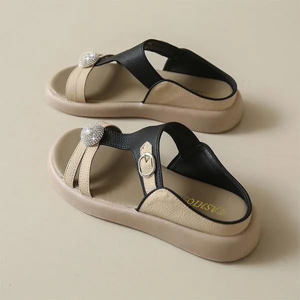 Women's Rhinestone Lightweight Casual Slip-On Slippers 32875353S