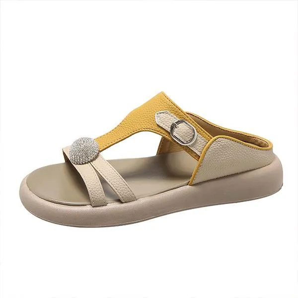 Women's Rhinestone Lightweight Casual Slip-On Slippers 32875353S